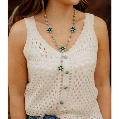 Women's Crochet Tank Top - TASHA POLIZZI