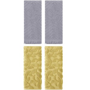 REGALWOVEN 4 Pcs Cotton Bathroom Absorbent Soft Boho Hand Towel - 1 of 4