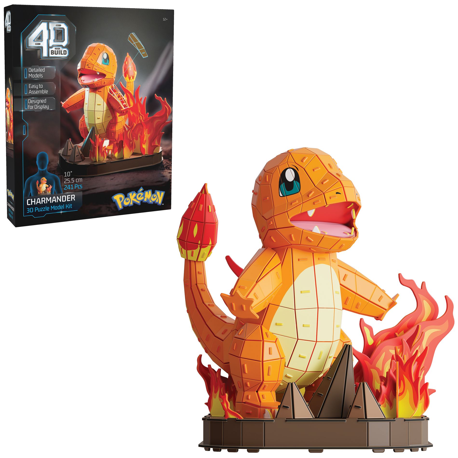 Pokemon 4D Build Charmander 3D Model Kit Puzzle 241pc