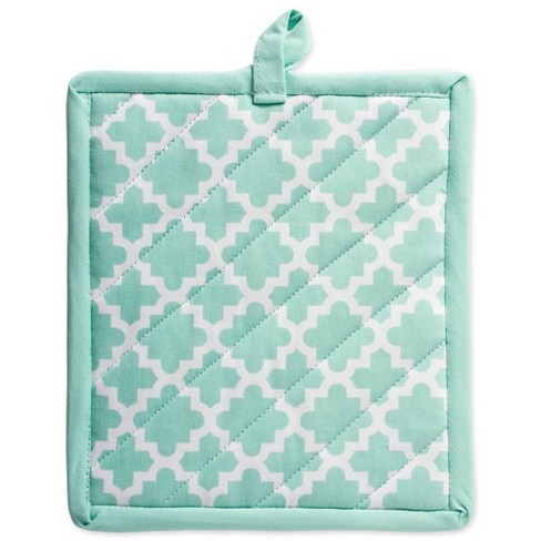 Kitchenaid 2pk Cotton Asteroid Pot Holders, Teal : Target