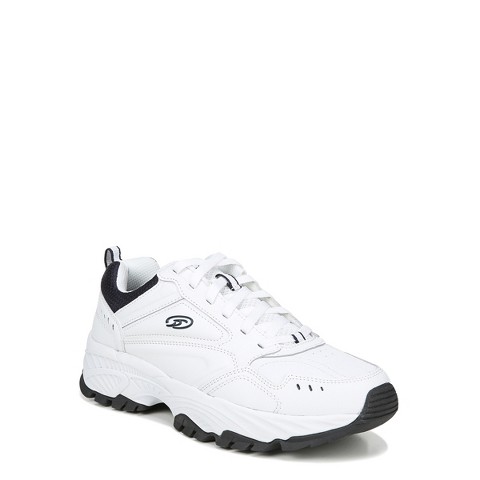Мужские Dr. Scholl's Men's Sebastian Lace Up Sneaker White/Navy Leather 11 W
