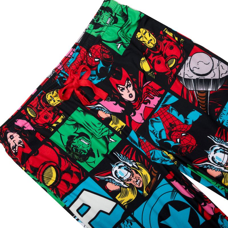 Men's Adult Marvel Comics Avengers Sleepwear Pajama Set - Heroic Comfort for Superfans, 5 of 6