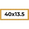 PosterPalooza | 40x13.5 Bamboo Picture Frame, UV Acrylic, 4 Finishes - Brown, Black, Gold, and Natural - 2 of 4