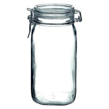 Zubebe 6 Pcs 9.5 Oz Small Glass Jar with Screw Lid Clear Round