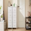 INFURNIC Vanity Tables Versatile Dresser Chest of Drawers, for Space-Saving Efficient Storage in Bedrooms and Living Areas, White, 17.7"*11.8"*37.4" - 2 of 4