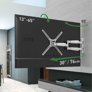 Barkan 13" - 65" Extra Long TV Wall Mount, Full Motion - Extension, Swivel & Tilt - 1 of 4