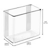 iDesign Adhesive Organizer Bin for Kitchen - Set of 4 - Clear - 4 of 4