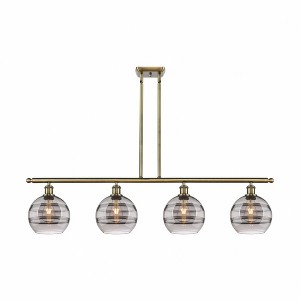 Innovations Lighting Rochester 4 - Light Island Pendant Light in  Antique Brass - 1 of 1