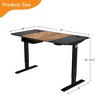 55''x28'' Electric Standing Desk Height Adjustable Sit Stand Desk w/USB Port Brown\Black - image 4 of 4