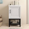 Festivo Modern 20" Single Sink Freestanding Bath Vanity White - 3 of 4