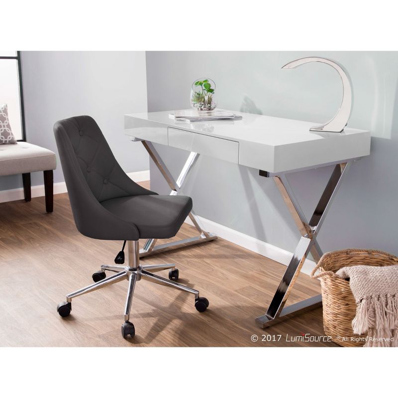Marche Contemporary Office Chair Gray - LumiSource, 3 of 12