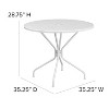 Flash Furniture Oia Commercial Grade 35.25" Round Indoor-Outdoor Steel Patio Table with Umbrella Hole - 4 of 4