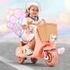 Kids Electric Ride On Motorcycle Trike, 6V Battery Powered 3-Wheel Motorbike with Lights, Music & Bluetooth - 2 of 4