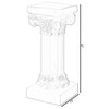 Uniquewise Fiberglass White Plinth Roman Column Ionic Piller Pedestal Vase Stand for Wedding or Party, Living Room Decor - Photography Props - 2 of 4