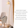 Globe Electric 62" Wood Toned Floor Lamp: ETL Listed, Iron Base, Push Button Switch - 3 of 4