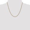 Black Bow Jewelry 1.4mm 14k Yellow Gold Solid Diamond Cut Spiga Chain Necklace - 2 of 4