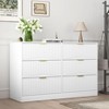 Sapphtopaz Modern Dresser with Drawers, Chest of Drawers with Wavy Patterns & Gold Handle for Entryway Versatile Drawer Organizer for Bedroom - 2 of 4
