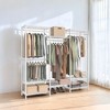 SONGMICS Portable Wardrobe Closet Heavy Duty Clothes Rack, Freestanding Closet Organizer, Metal Garment Rack - 2 of 4