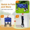 FDW Folding Wagon Heavy-Duty Folding Utility Cart Garden Cart 330 lbs Capacity - 4 of 4