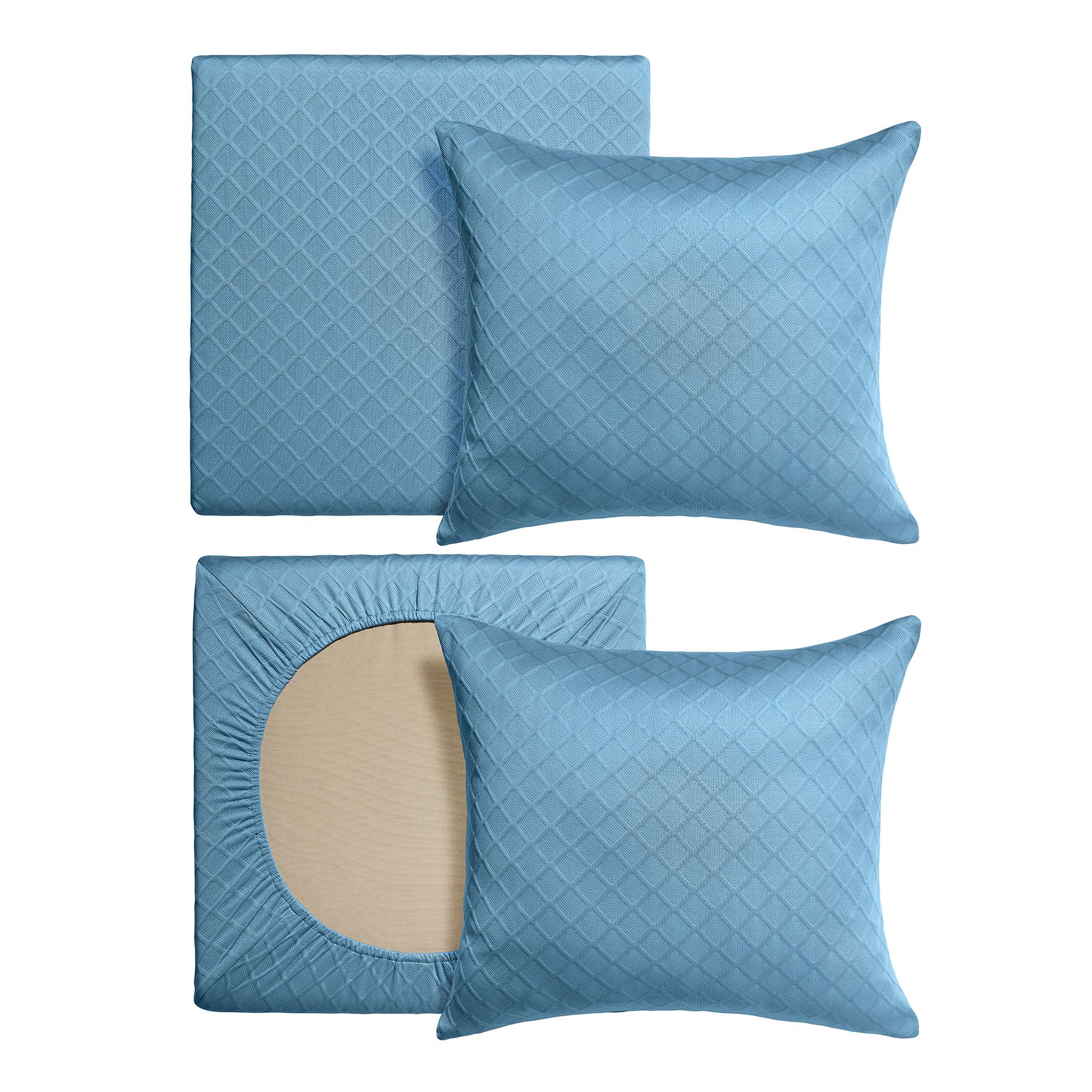 ARDEN Elastic Deep Seat Cushion Cover, (2-Pack), Stretch Knit Patio Cushion Slipcover, Fade Resistant, Machine Washable