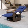 Tangkula 2PCS Outdoor 360° Swivel Rattan Recliner Chair Patio Wicker Chaise Lounge Chair - 3 of 4