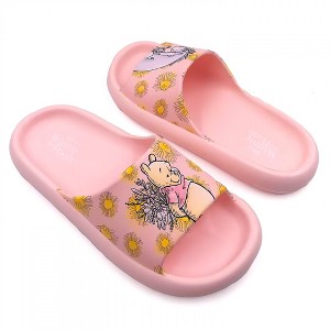 Womens Winnie The Pooh Flowers for Eeyore Flip Flop Cloud Comfort Slide Sandals - 1 of 4