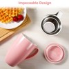 16OZ Ceramic Tea Cup with Stainless Steel Filter, Tea Infuser and Lid, Suitable for Tea, Coffee, Cocoa and Milk, Gift for Tea Lovers, Tea Infuser Cup - 4 of 4