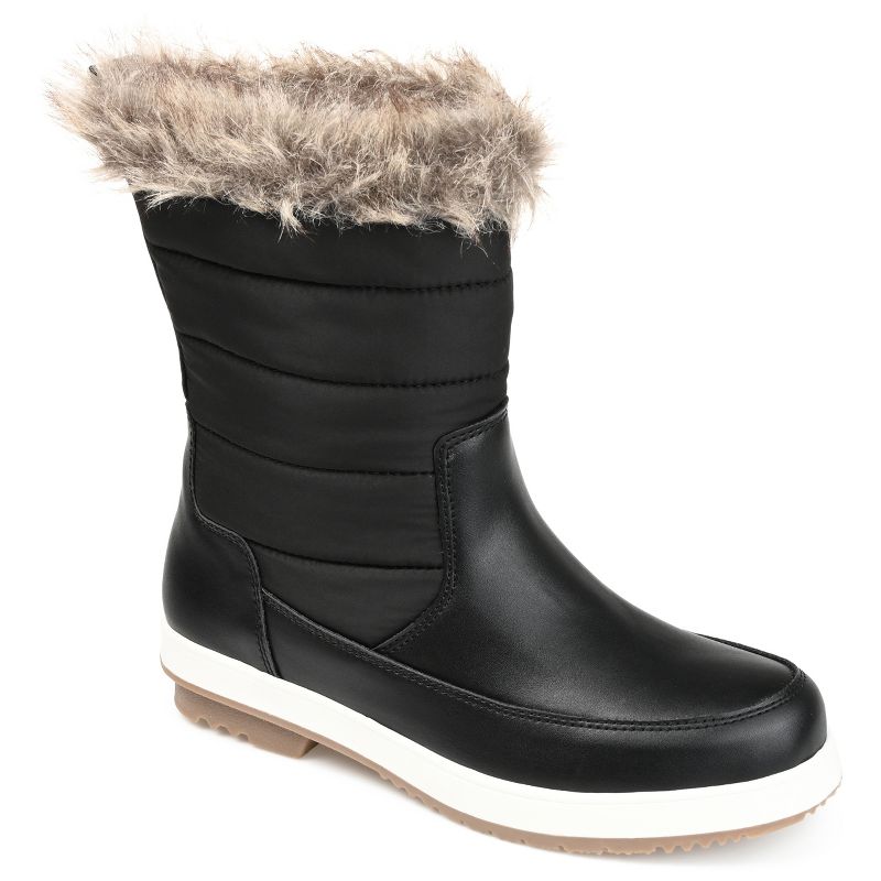 Journee Collection Womens Marie Tru Comfort Foam Block Heel Winter Boots, 1 of 10