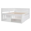 GDFStudio Cooper Wood Daybed with Drawers and Shelves - 4 of 4
