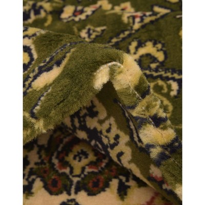 Reversible Easy Care Green Synthetic 8' x 10' Area Rug