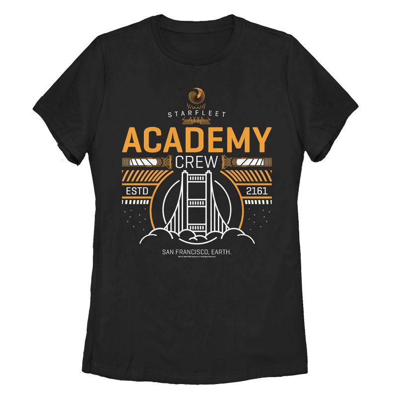 Women's Star Trek Starfleet Academy San Francisco 2161 T-Shirt, 1 of 4