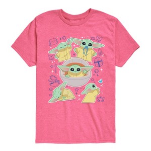Boys' - The Mandalorian - Grogu Stickers Short Sleeve Graphic T-Shirt - 1 of 4