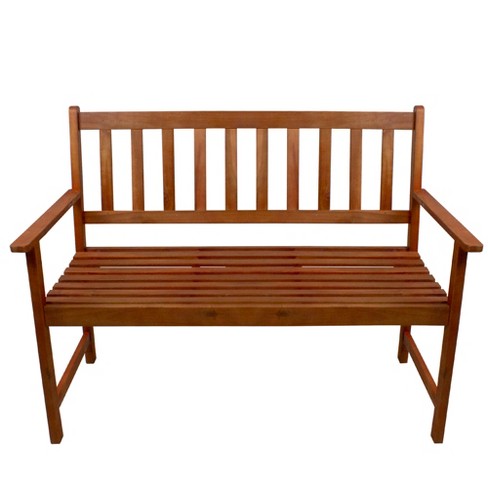 Northlight 48" Light Brown Acacia Wood Outdoor Patio Bench : Target