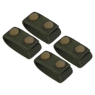 Unique Bargains Belt Keeper Nylon Webbing Loop Holder with Double Snaps for Belt Security Fixing