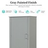 Whisen Tall Bathroom Storage Cabinet, Freestanding Storage Cabinet with Two Drawers and Adjustable Shelf - 3 of 4