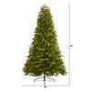 Nearly Natural 7.5-ft Washington Fir Artificial Christmas Tree with 600 Clear Lights and 1610 Bendable Branches - 2 of 4