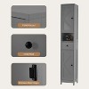 67in Tall Bathroom Cabinet with 2 Adjustable Shelves & 1 Drawer, Freestanding Storage Organizer for Small Spaces, Bathroom, Kitchen & Hallway - 3 of 4