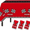 TruAIR 3 Pieces Racing Car Plastic Tablecloth - 3 of 4