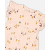 Deux par Deux Girl Printed Organic Cotton Dress and Bloomer Set Peach with Pears - 4 of 4