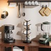 8-hook vertical wooden mug holder, perfect for organizing kitchen cups with ears - 2 of 4