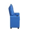 GlasFlength Sofas Kids Recliner Chair with Convenient Cup Holder Playful with Practical for Playrooms and Bedrooms, Blue, 20.5"*23"*28" - 3 of 4