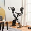 Whisen Folding Upright and Recumbent Home Exercise Bike with Adjustable Magnetic Resistance, Resistance Bands, LCD Monitor, Adjustable Seat - Black - 2 of 4