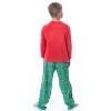 Peanuts Boys' Christmas Holiday Season Sing Along Sleep Pajama Set Green - 2 of 4