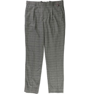 I.N.C International Concepts Mens Plaid Pleated Dress Pants Slacks, Black, 29W x 30L - 1 of 2