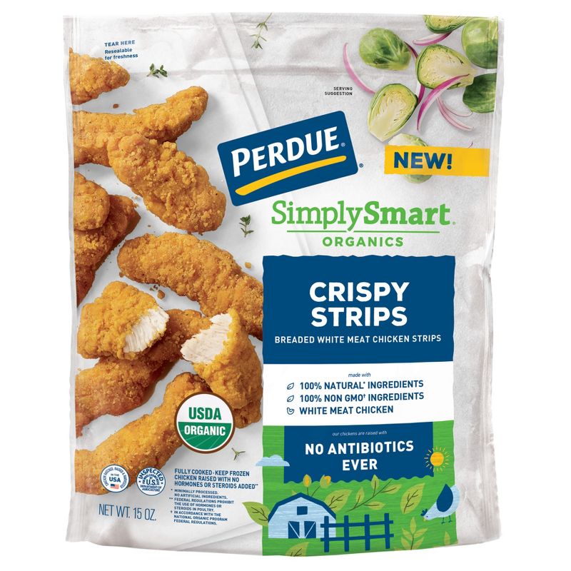 Perdue Organic Crispy Chicken Strips - Frozen - 15oz, 1 of 7