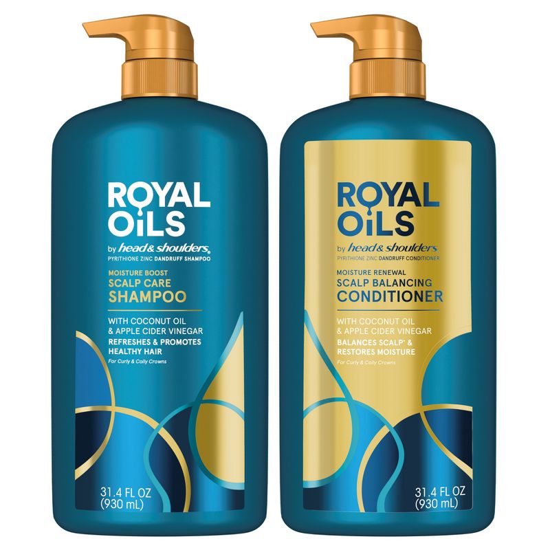 Head &#38; Shoulders Royal Oils Shampoo and Conditioner Pumps Bundle Pack - 2pk - 62.8 fl oz, 1 of 8