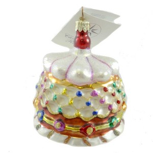 Christopher Radko Company 3.0 Inch Let Them Eat Cake Jr Ornament Desert Christmas Tree Ornaments - 1 of 3