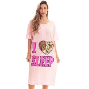 Just Love Short Sleeve Nightgown Sleep Dress for Women - 1 of 3