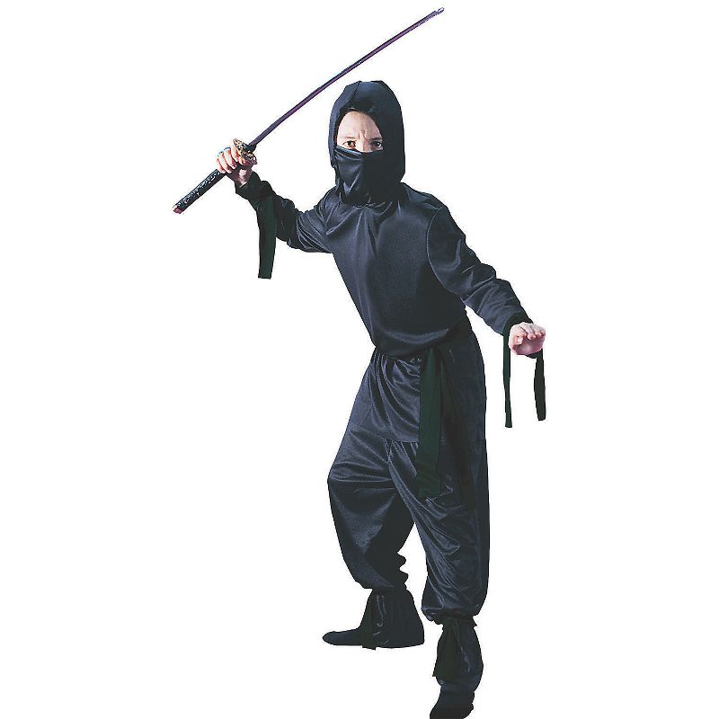 Fun World Boys' Deluxe Dragon Ninja Costume, 1 of 2