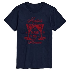 Men's - Instant Message - Martinis Merrier Short Sleeve Graphic T-Shirt - 1 of 4